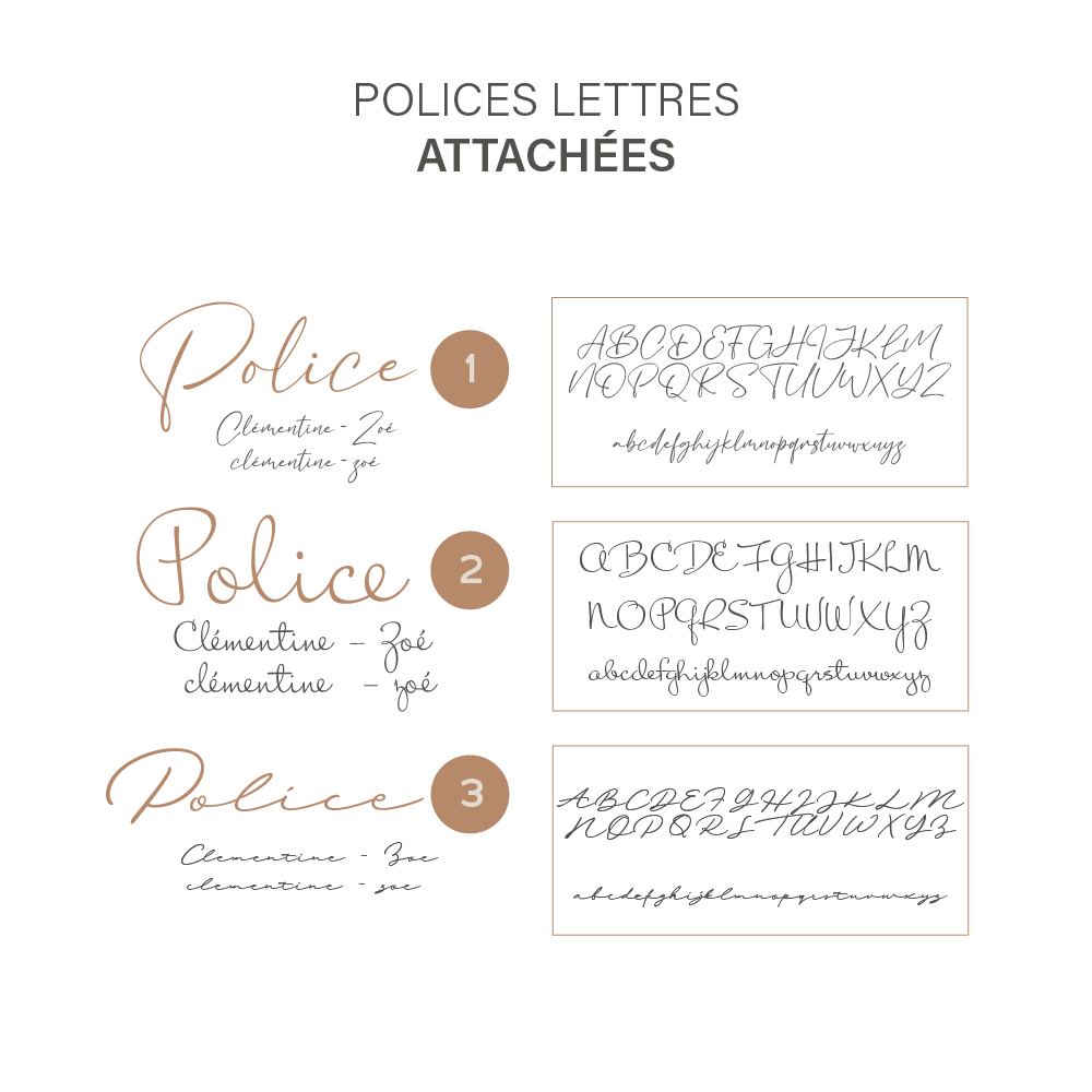 NOM EN BOIS PERSONNALISÉ - Lettres attachées (ÉPAIS - 1/4 po)