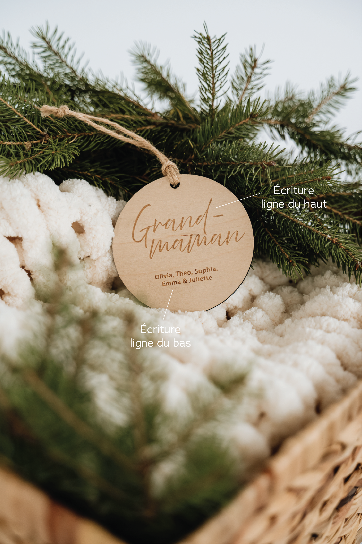 BOULE DE NOËL Personnalisée - GRAVURE