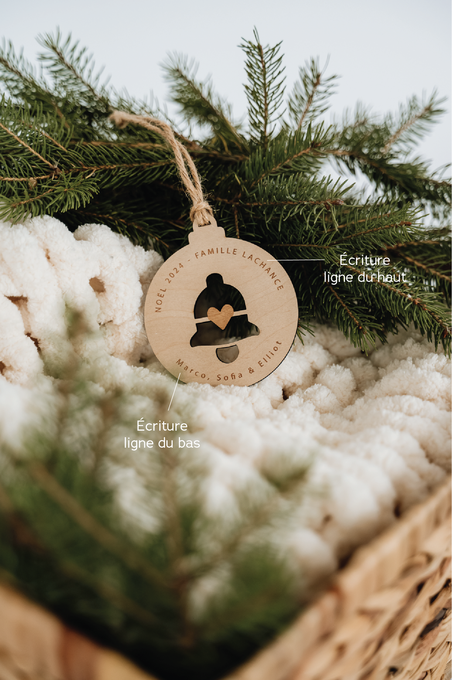 BOULE DE NOËL Personnalisée - DÉCOUPE