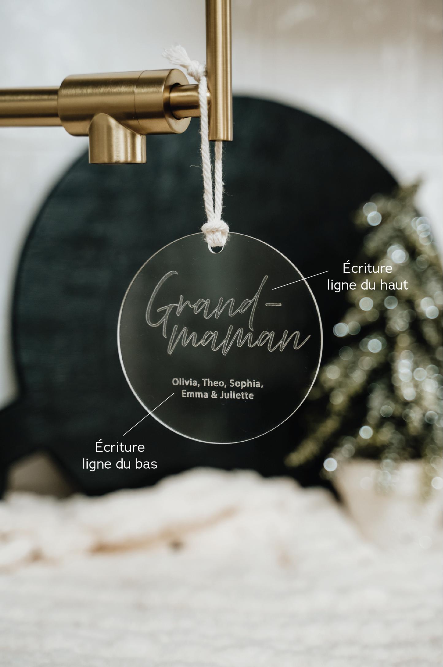 BOULE DE NOËL Personnalisée - GRAVURE