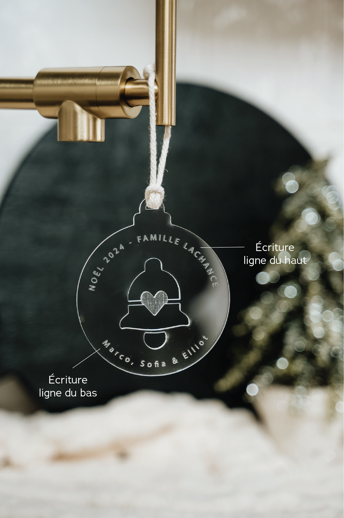 BOULE DE NOËL Personnalisée - DÉCOUPE