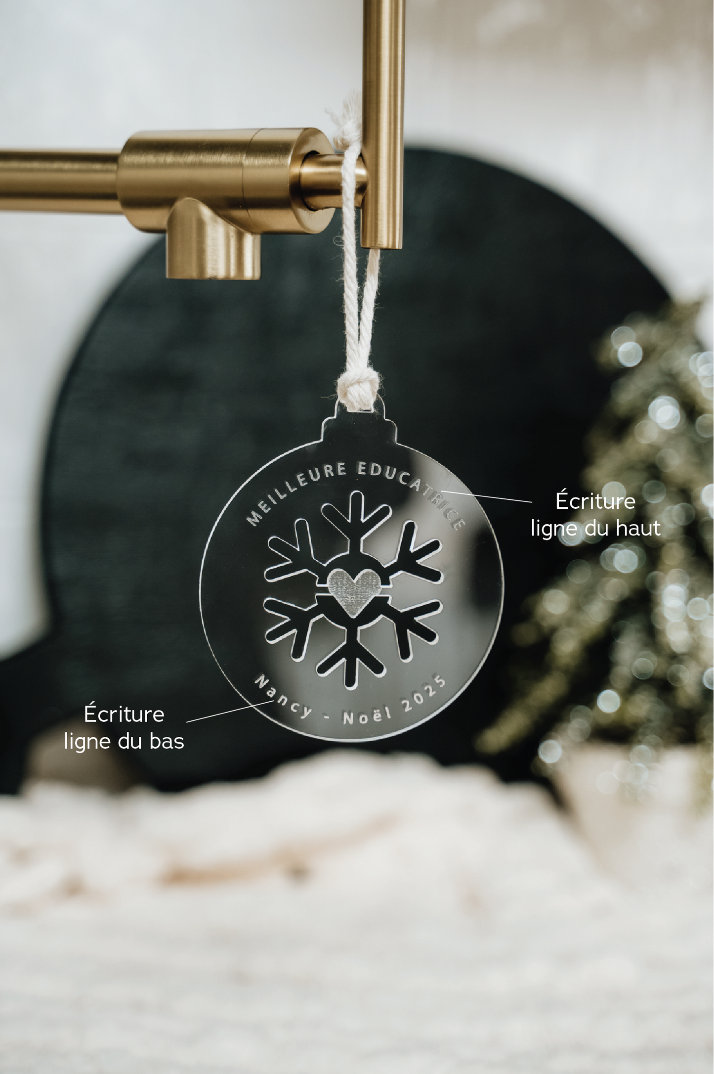 BOULE DE NOËL Personnalisée - DÉCOUPE