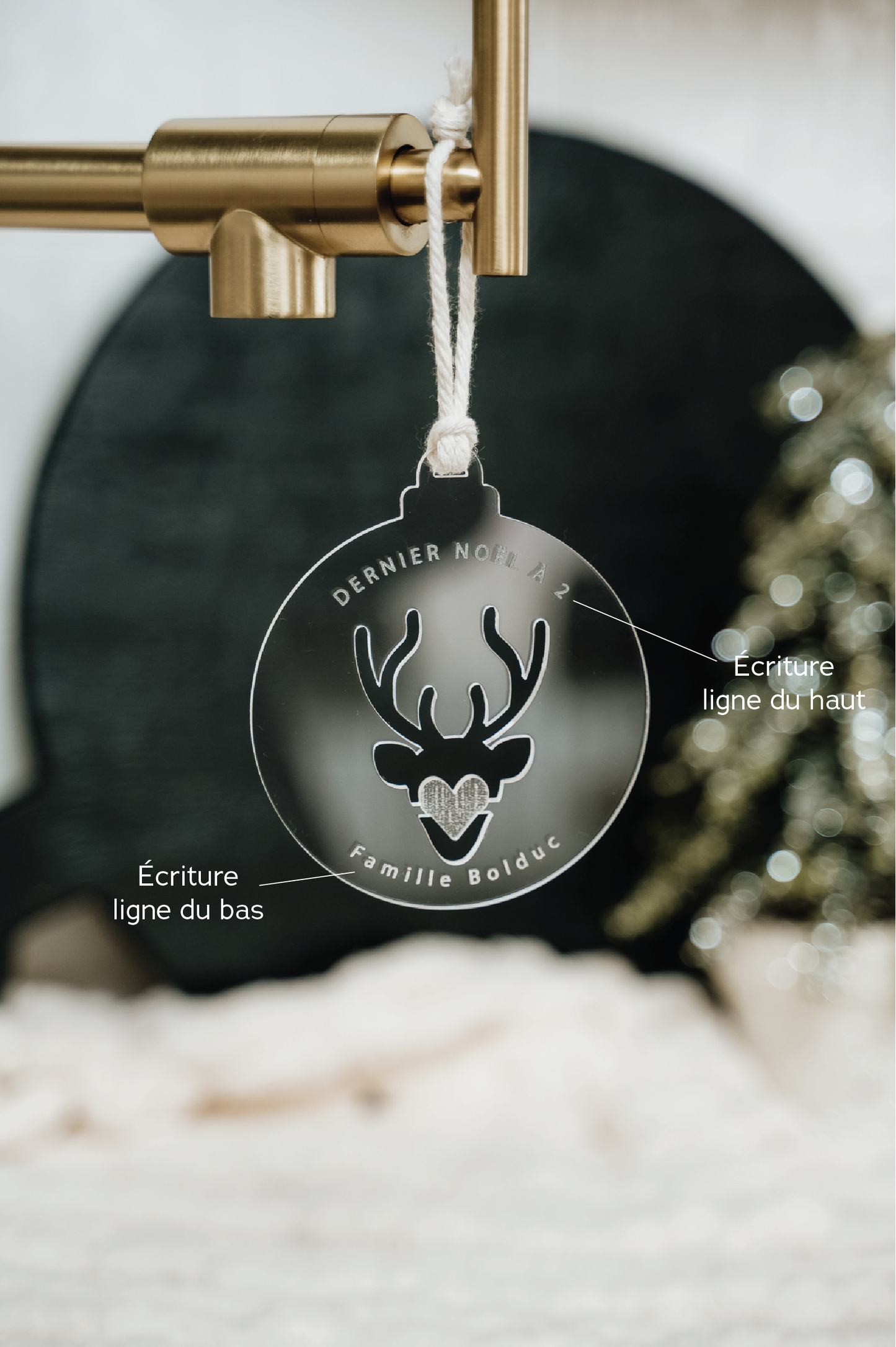 BOULE DE NOËL Personnalisée - DÉCOUPE