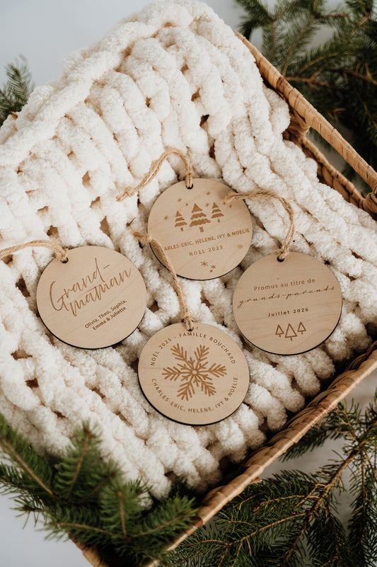 BOULE DE NOËL Personnalisée - GRAVURE