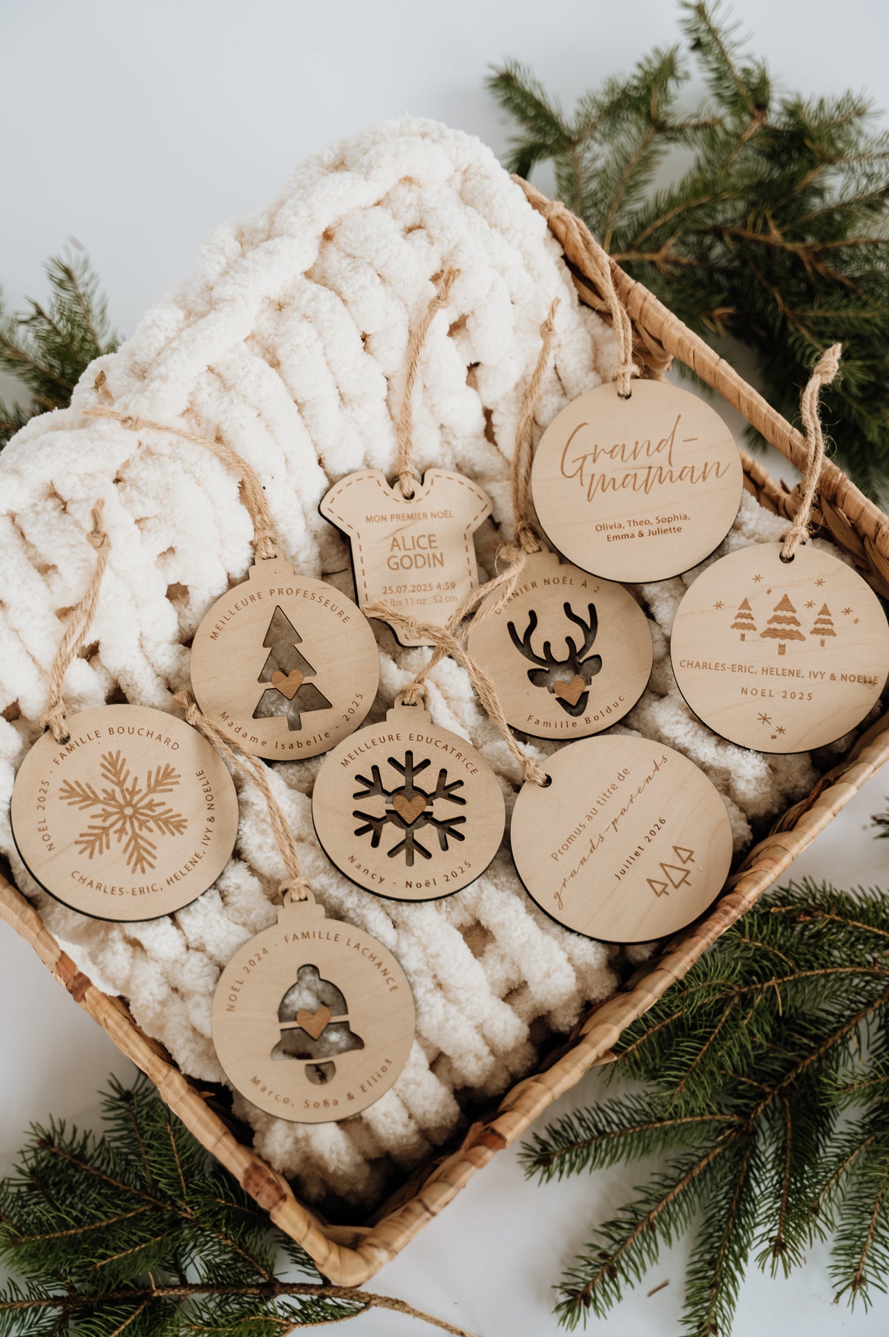 BOULE DE NOËL Personnalisée - GRAVURE