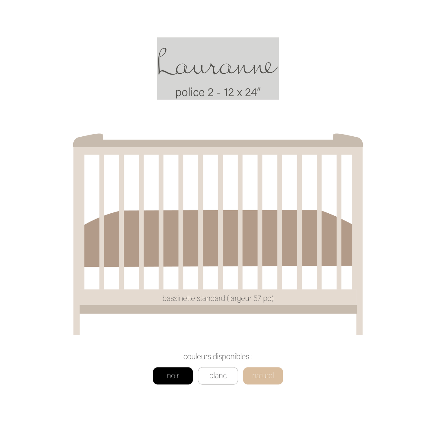 NOM EN BOIS PERSONNALISÉ - Lettres attachées (ÉPAIS - 1/4 po)