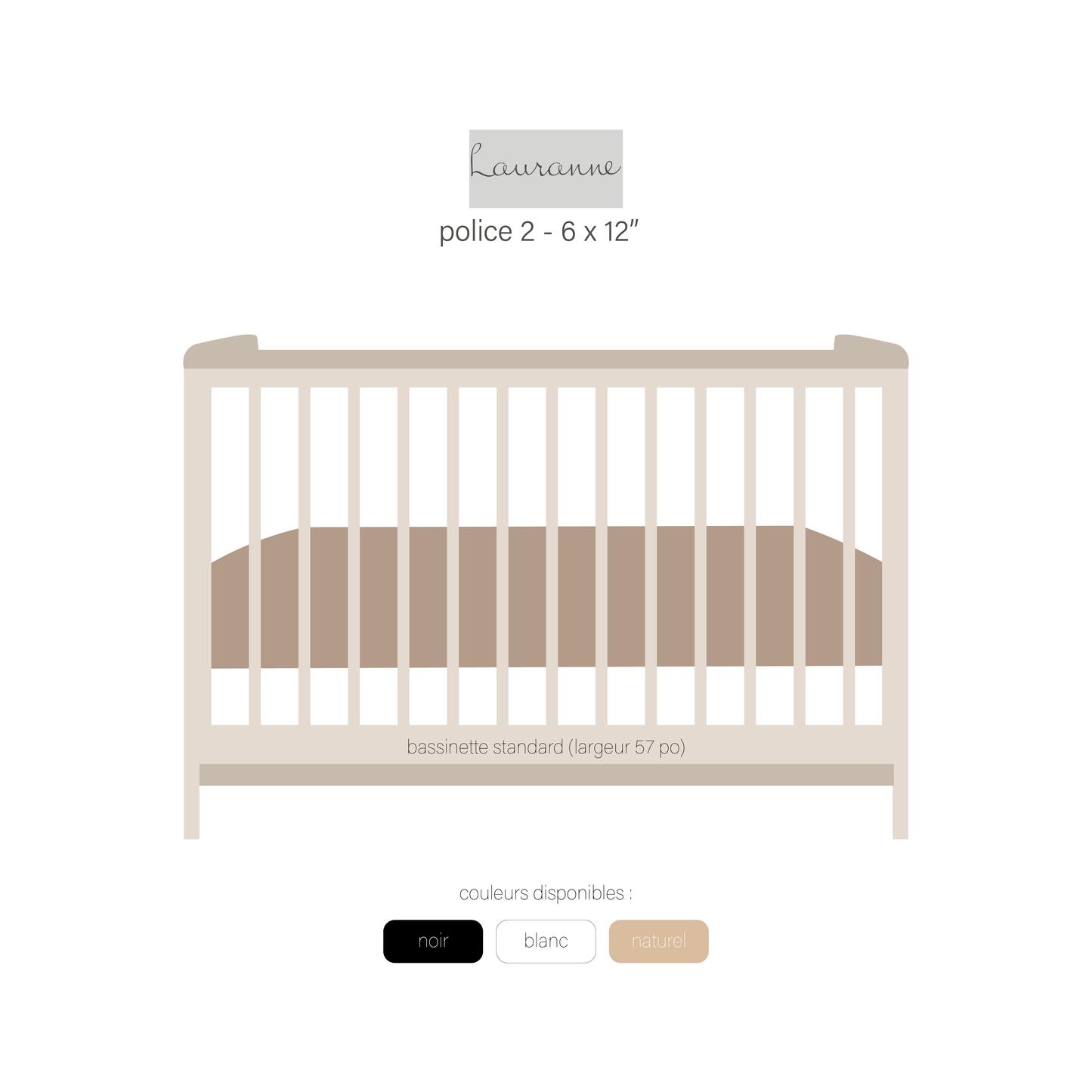 NOM EN BOIS PERSONNALISÉ - Lettres attachées (ÉPAIS - 1/4 po)