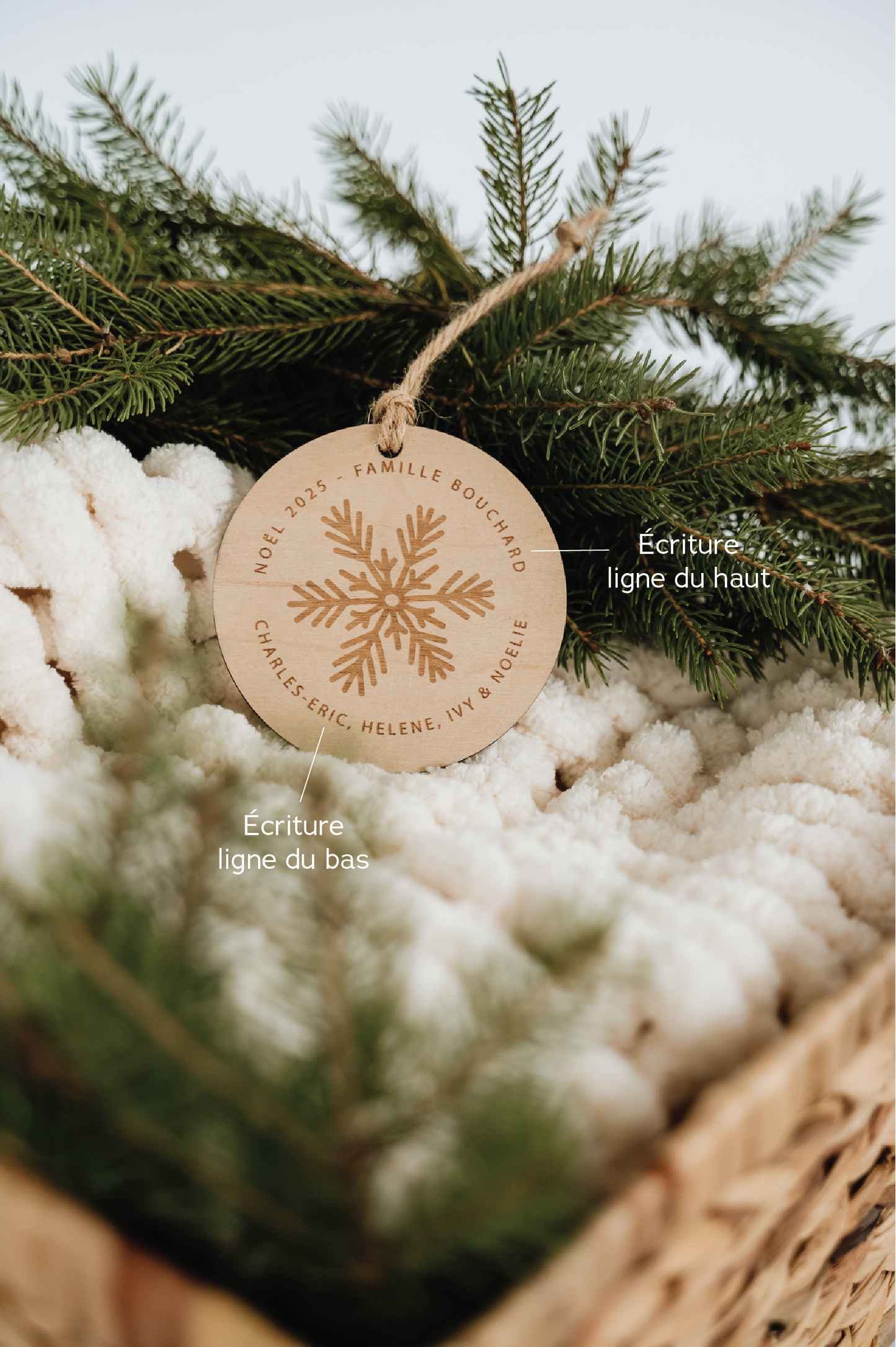 BOULE DE NOËL Personnalisée - GRAVURE