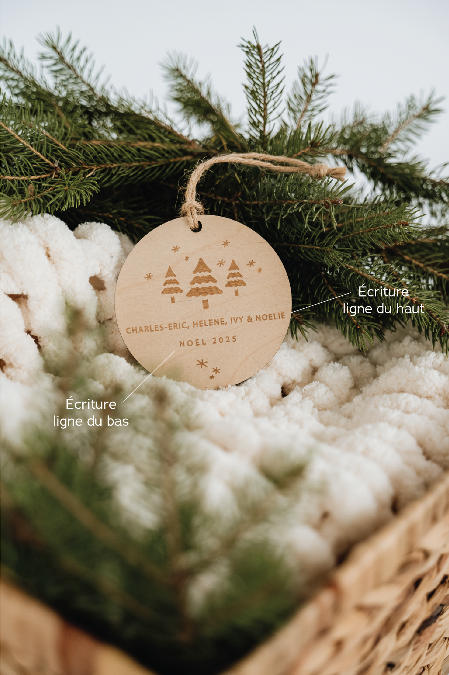 BOULE DE NOËL Personnalisée - GRAVURE