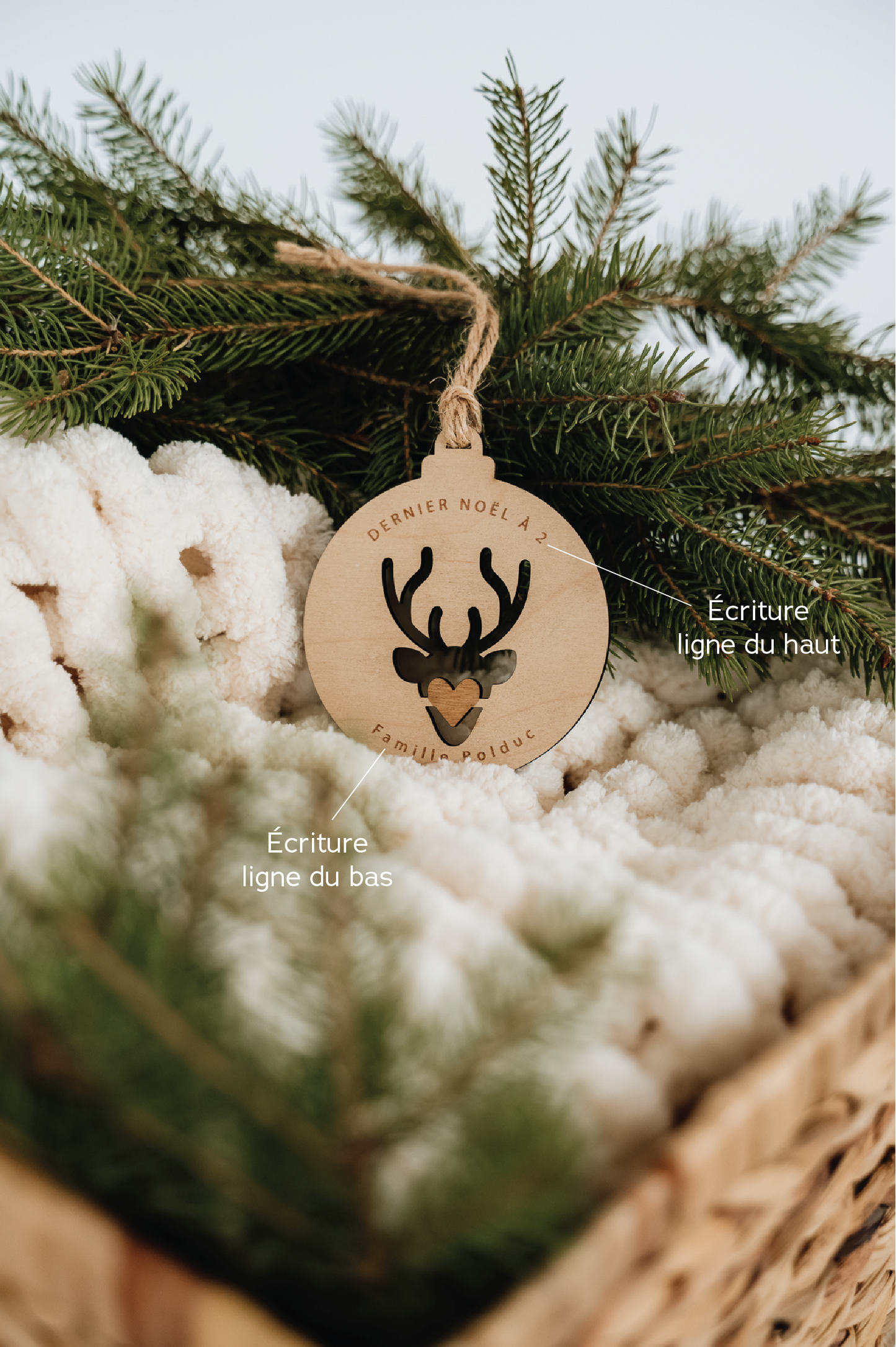 BOULE DE NOËL Personnalisée - DÉCOUPE