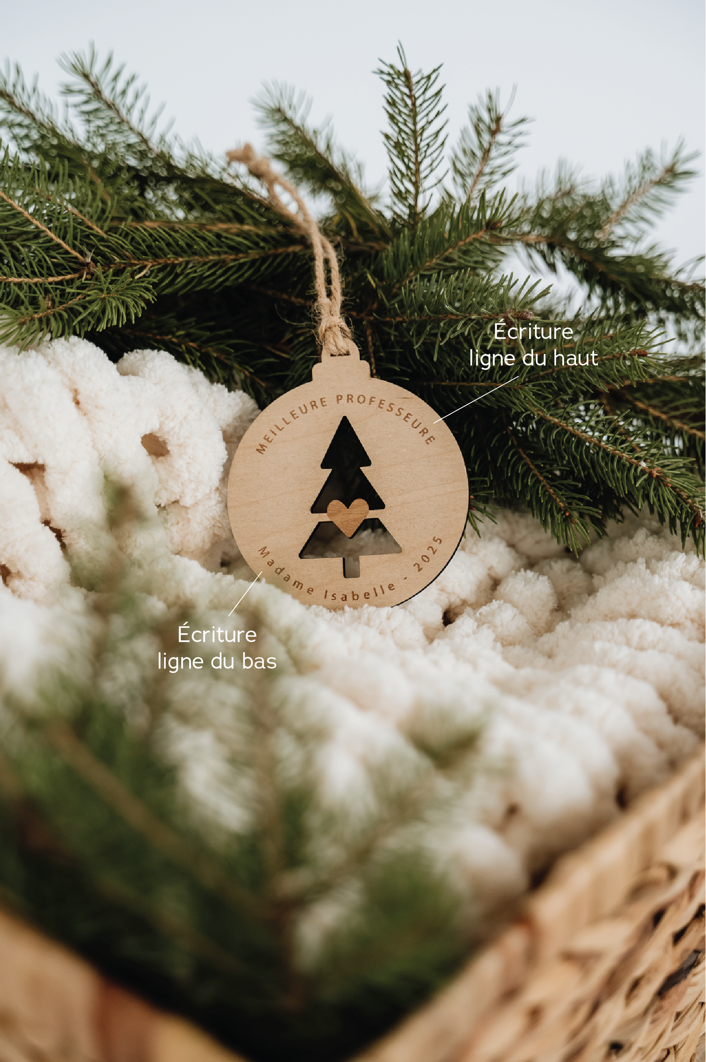 BOULE DE NOËL Personnalisée - DÉCOUPE