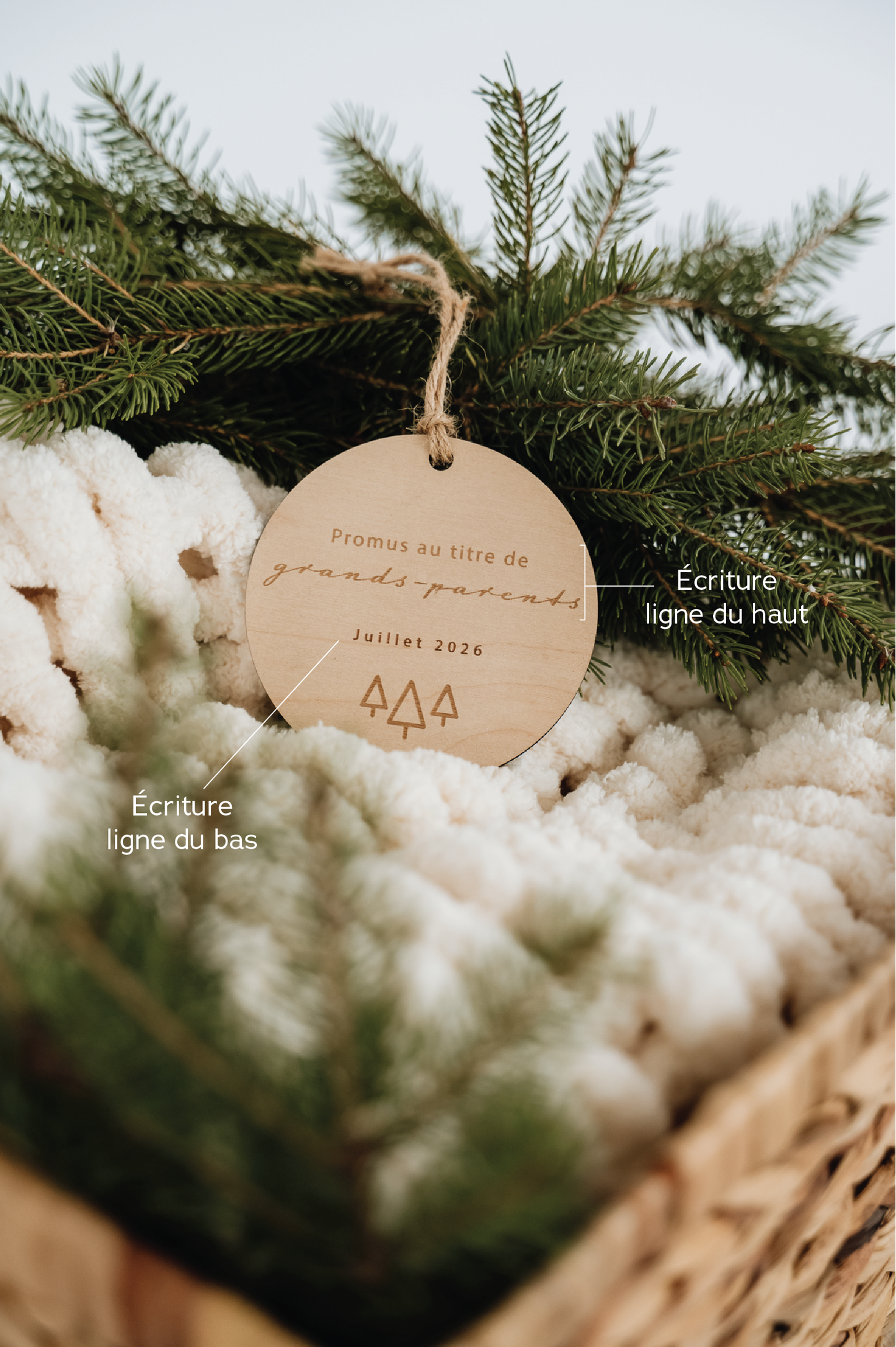 BOULE DE NOËL Personnalisée - GRAVURE