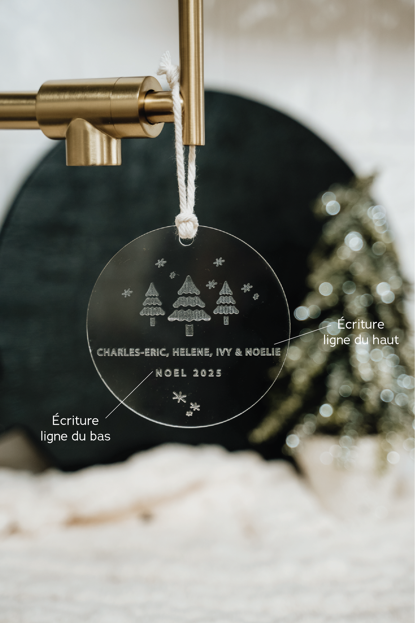 BOULE DE NOËL Personnalisée - GRAVURE