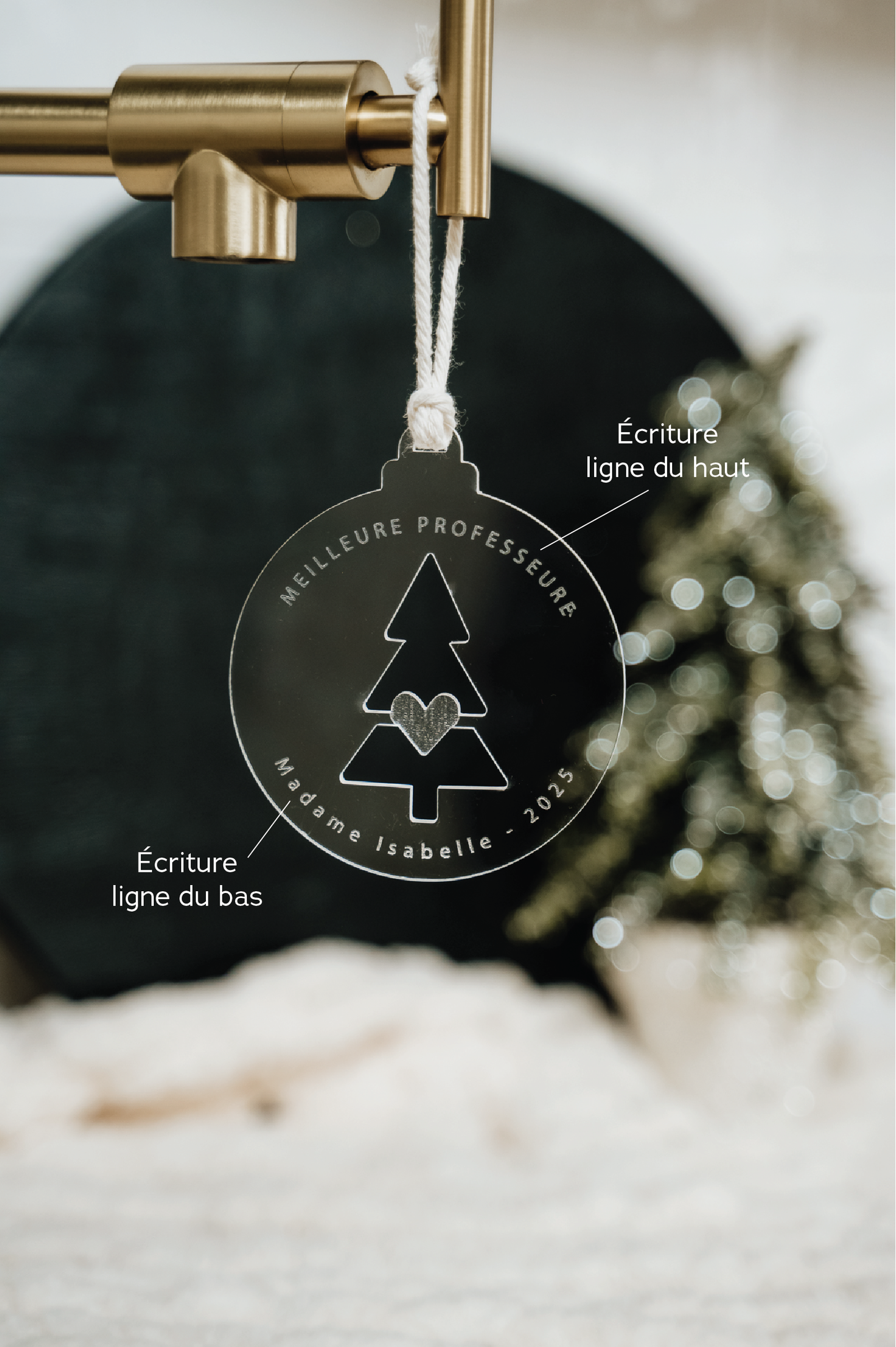 BOULE DE NOËL Personnalisée - DÉCOUPE