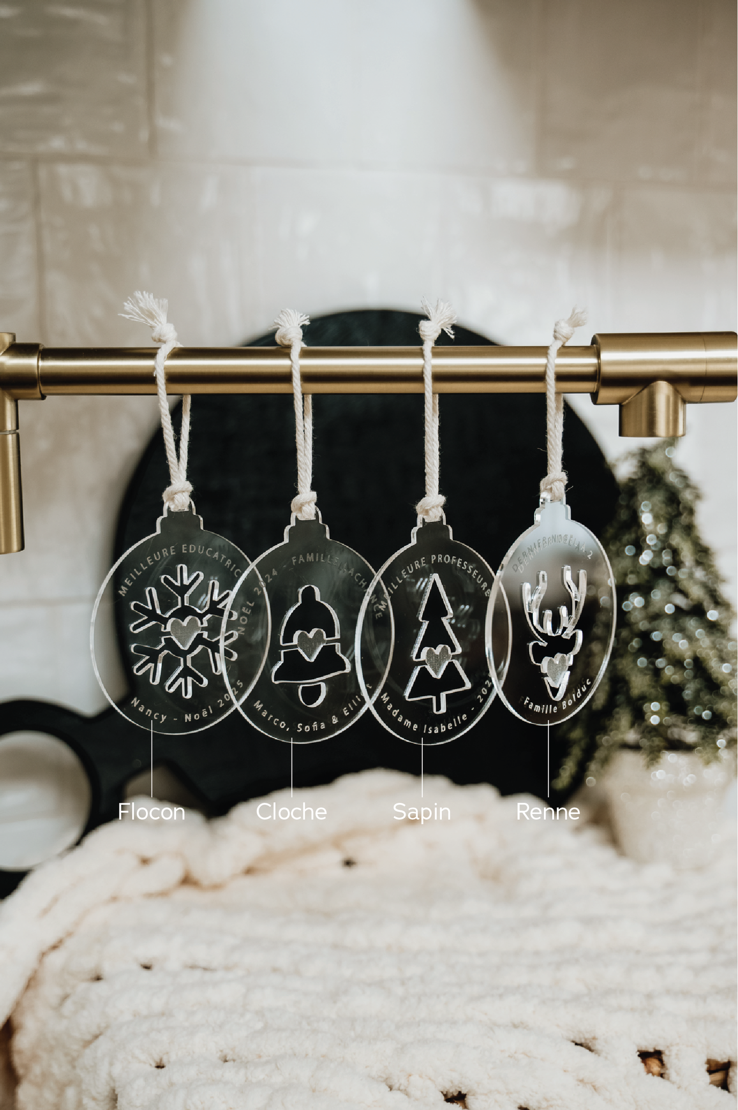 BOULE DE NOËL Personnalisée - DÉCOUPE