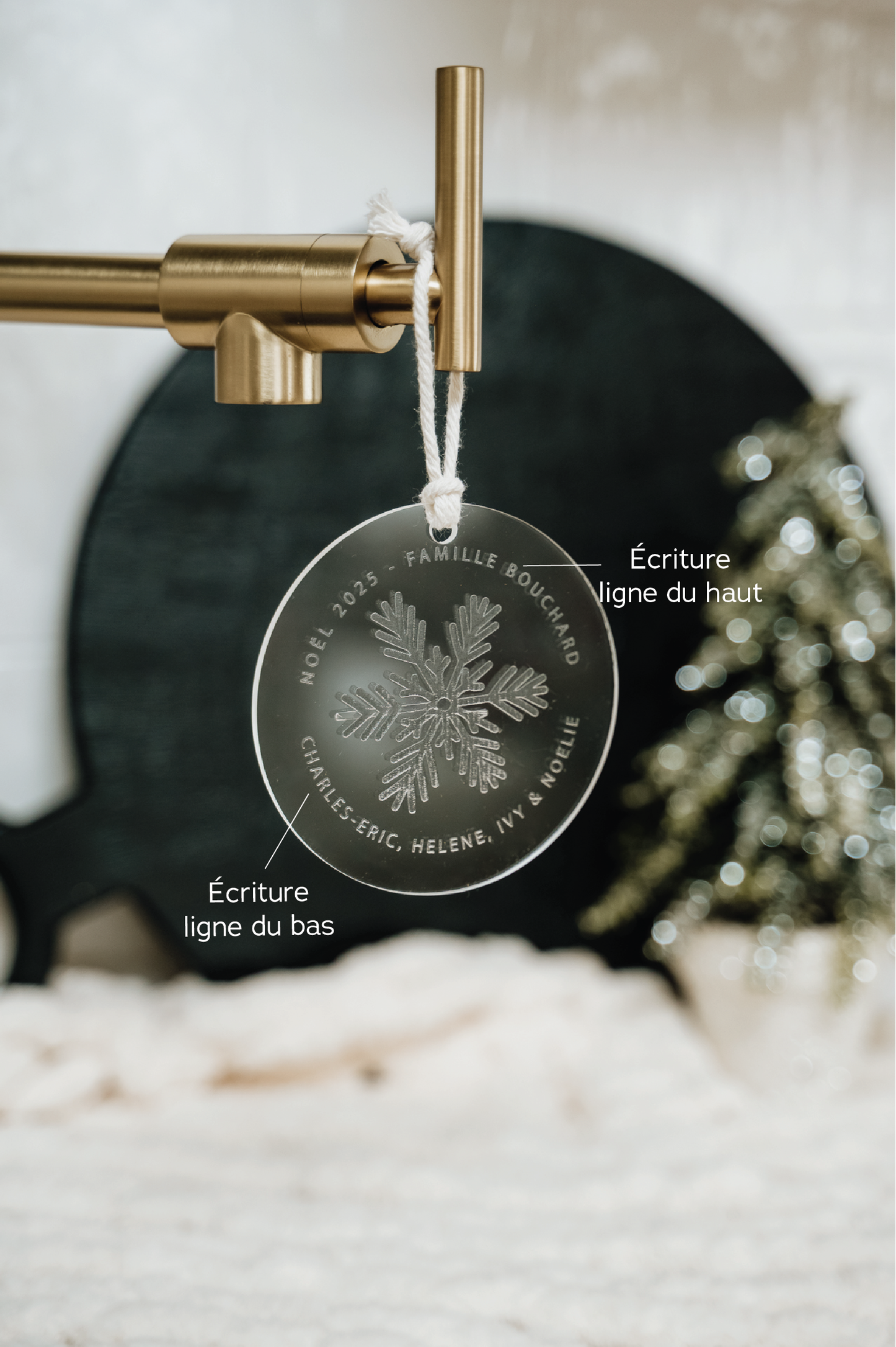 BOULE DE NOËL Personnalisée - GRAVURE