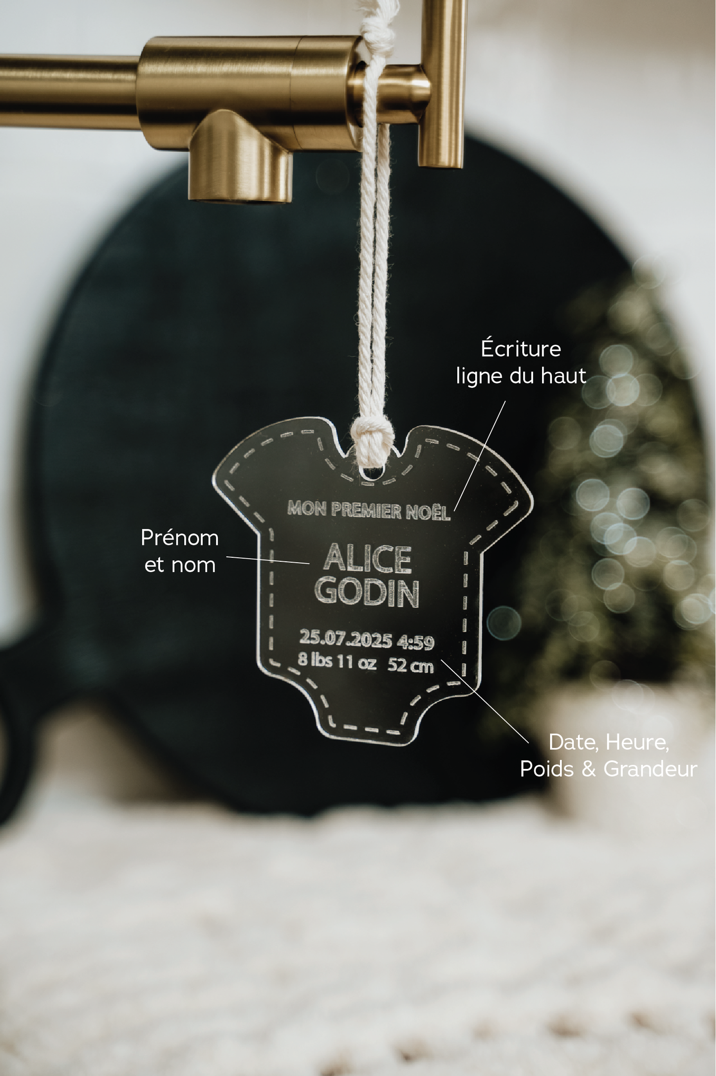 ORNEMENT Personnalisé - CACHE COUCHE