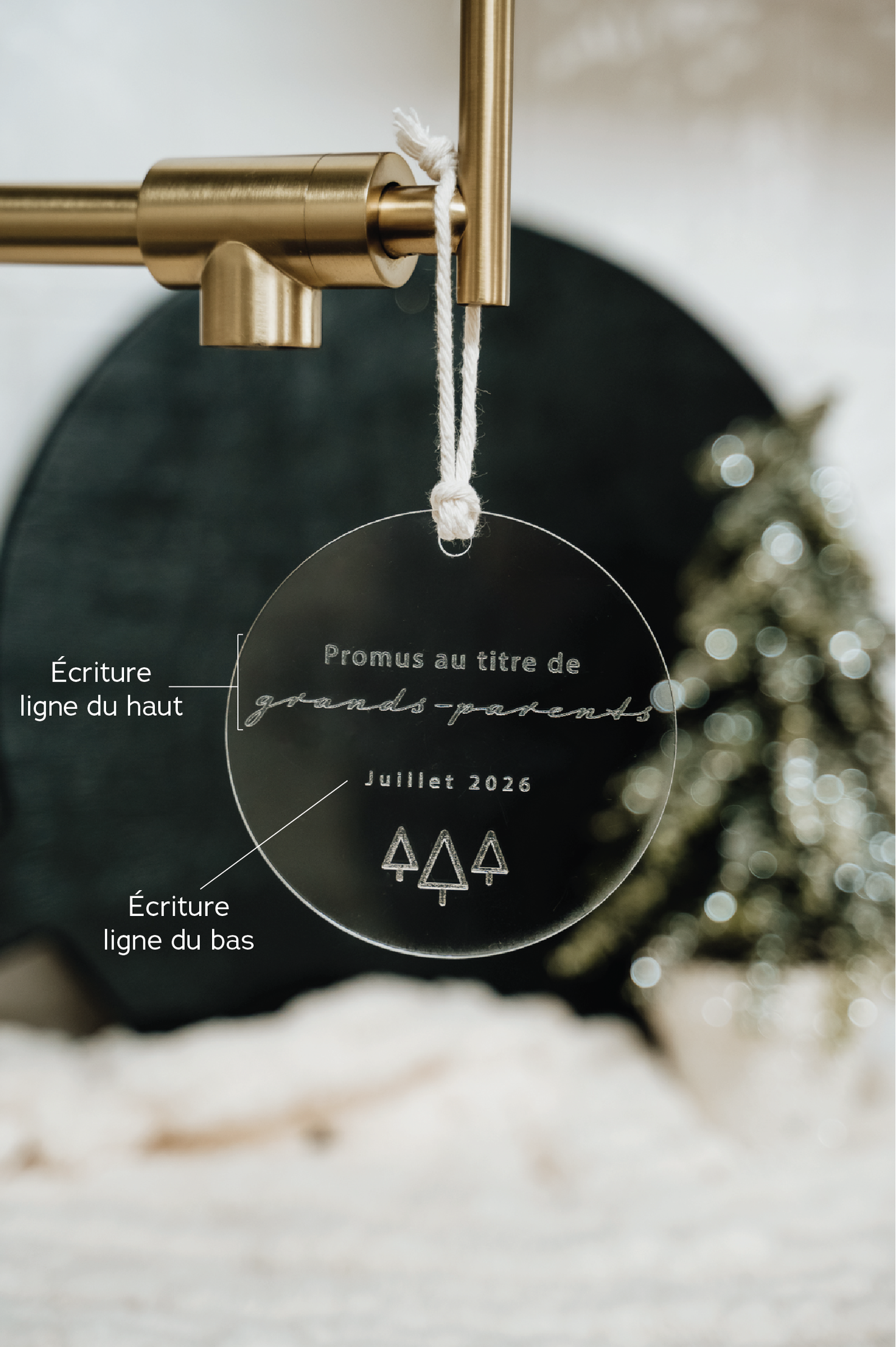 BOULE DE NOËL Personnalisée - GRAVURE