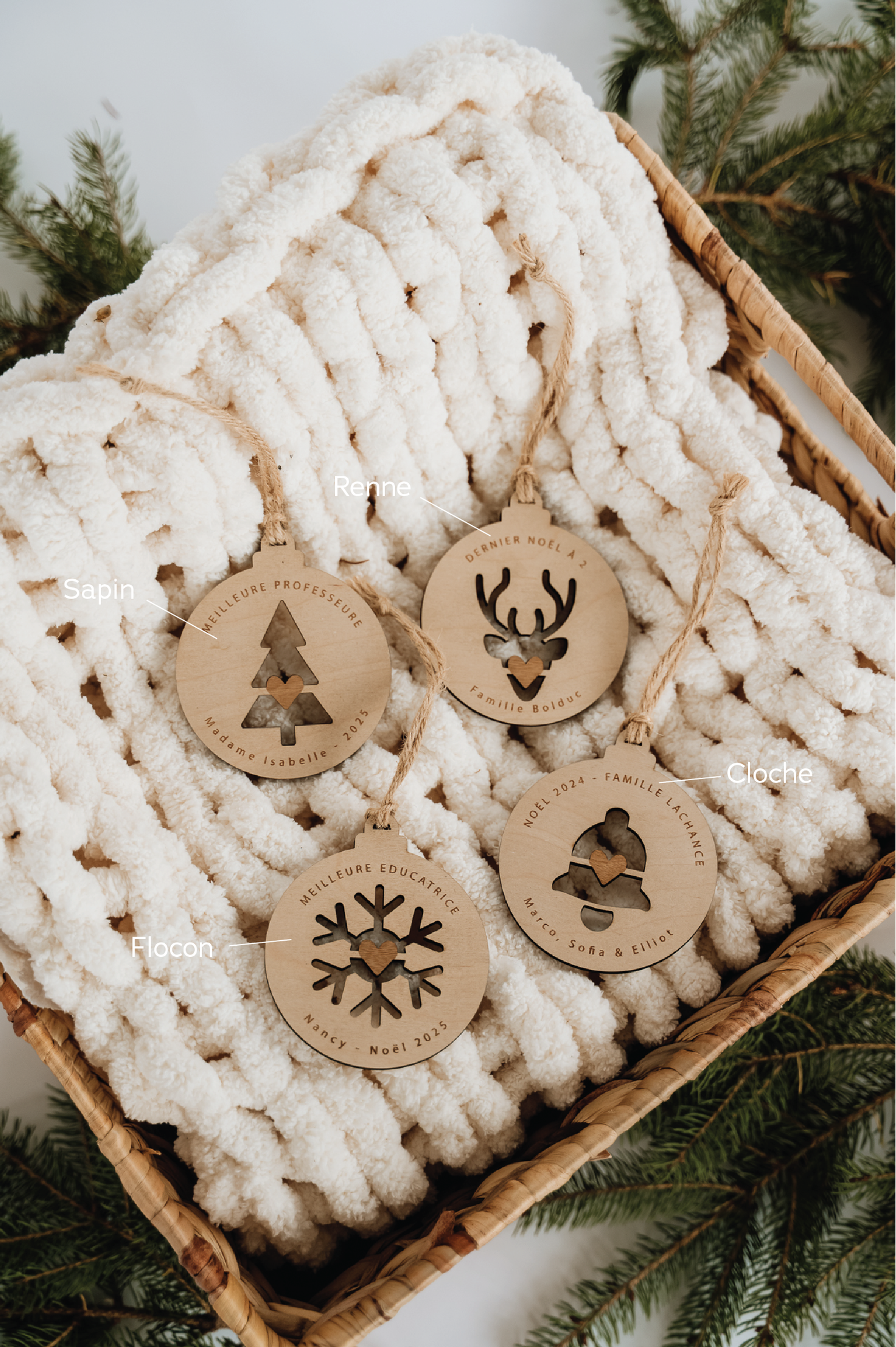 BOULE DE NOËL Personnalisée - DÉCOUPE