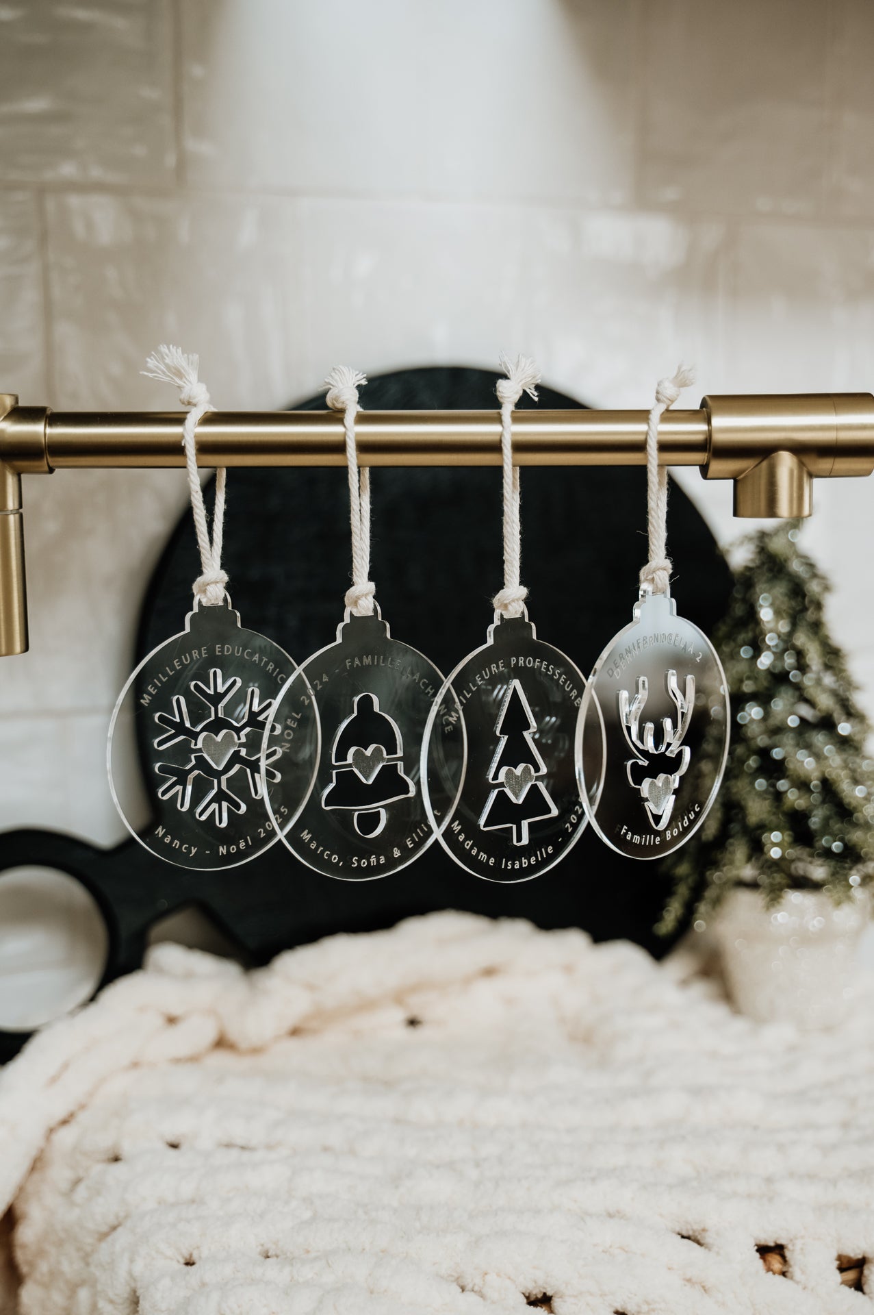 BOULE DE NOËL Personnalisée - DÉCOUPE