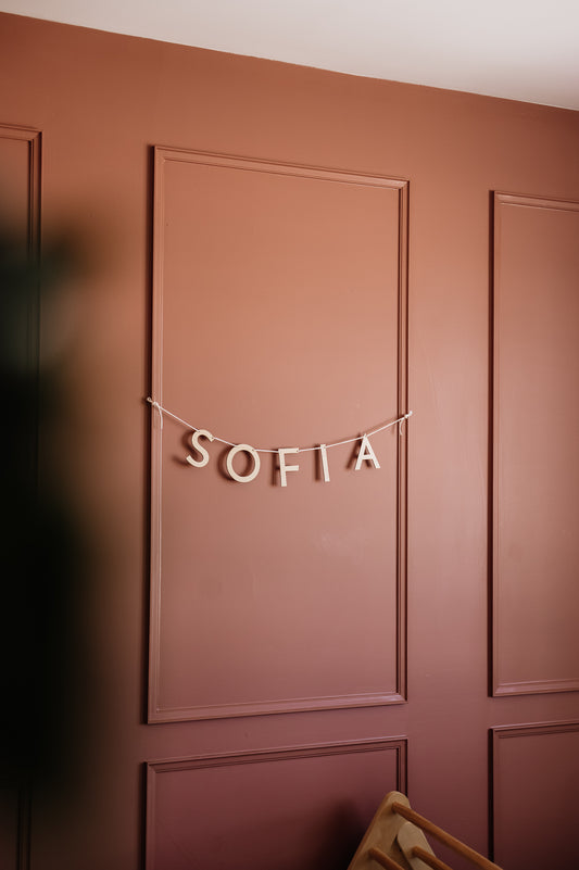 NOM EN BOIS PERSONNALISÉ - Banderole